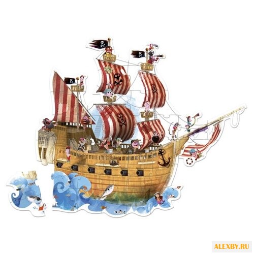 Пазл Janod Пиратский корабль