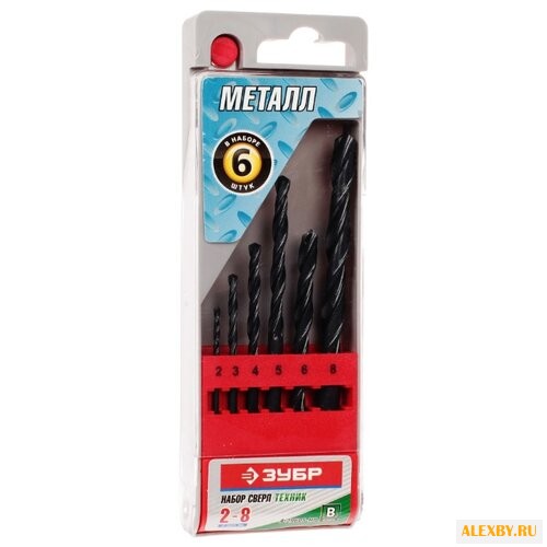 Набор сверл ЗУБР МЕТ-ВП