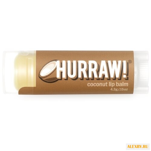Hurraw! Бальзам для губ Coconut