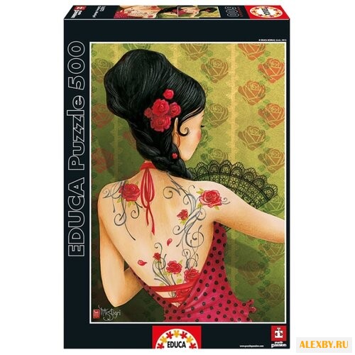 Пазл Educa Девушка с веером