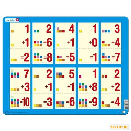 Рамка-вкладыш Larsen Математика