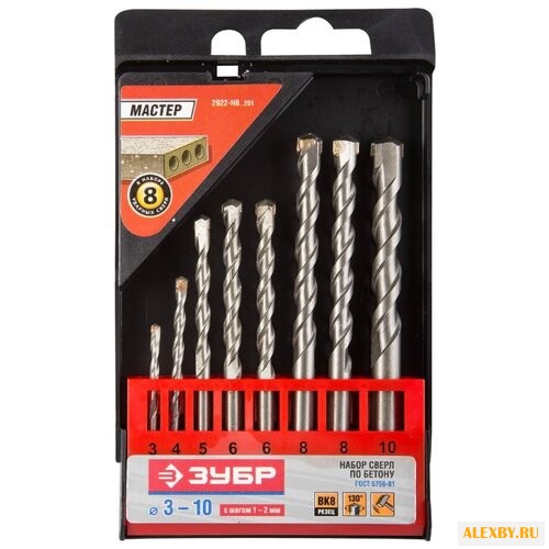 Набор сверл ЗУБР Профи