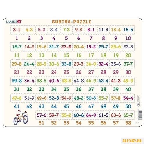 Рамка-вкладыш Larsen Математика