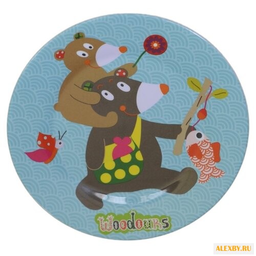 Тарелка Ebulobo Малыш и Мишка