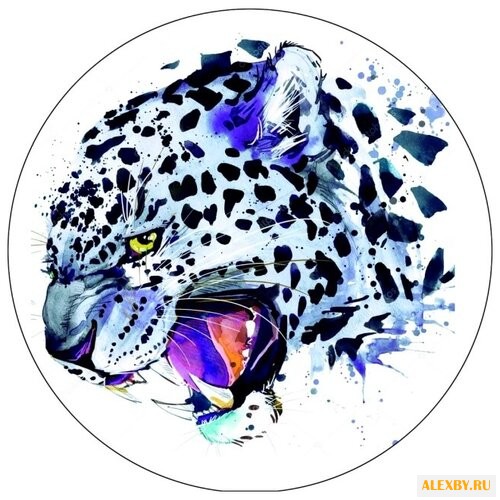 Цветной Вышивка крестом Леопард