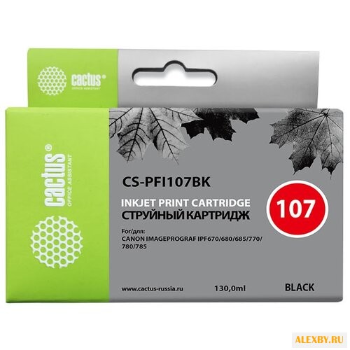 Картридж cactus CS-PFI107BK
