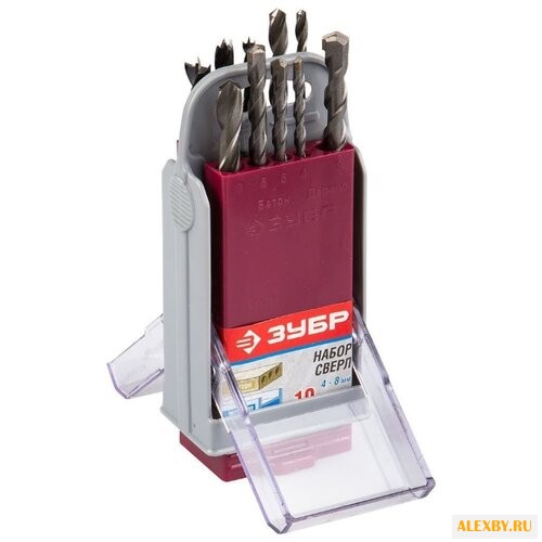 Набор сверл ЗУБР 4-29704-H10-SB