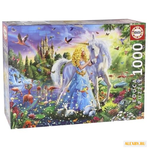 Пазл Educa Принцесса и единорог