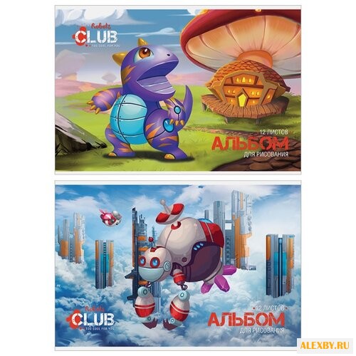 Альбом для рисования на скрепке