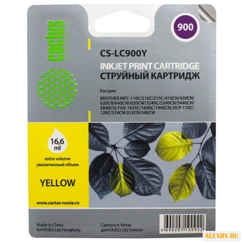 Картридж cactus CS-LC900Y