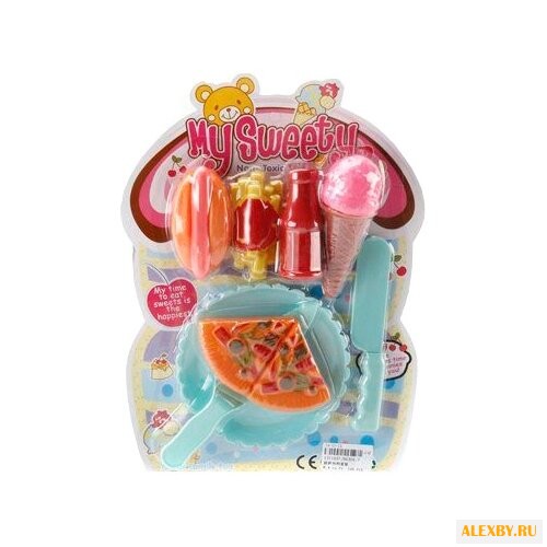 Набор продуктов с посудой