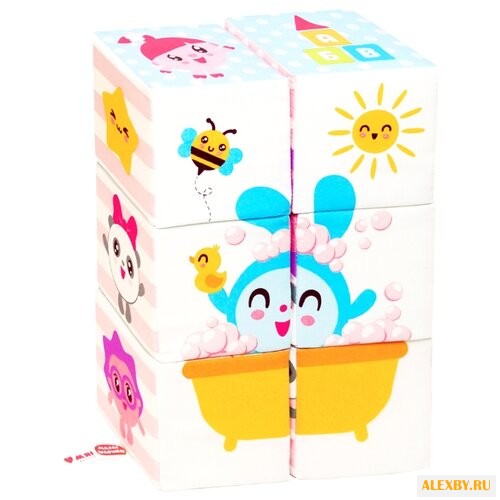 Кубики-пазлы Мякиши Малышарики