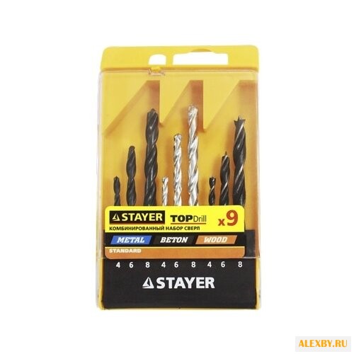 Набор сверл STAYER 29720-H9 9