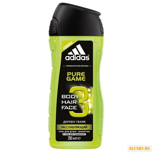 Гель для душа 3 в 1 Adidas Pure