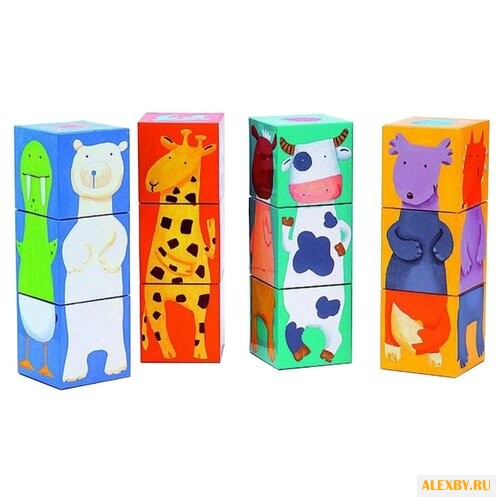 Кубики-пазлы DJECO Животные