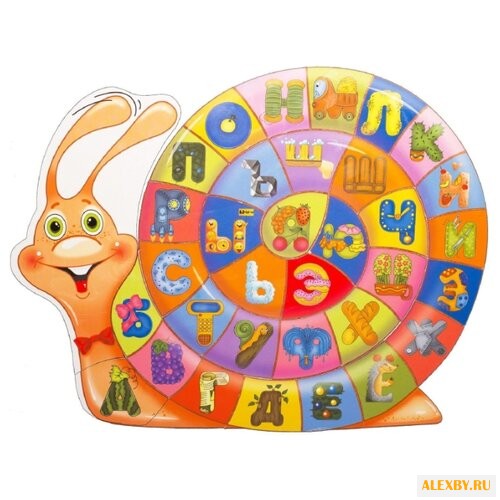 Пазл Гео-Магнит Алфавит-Улитка