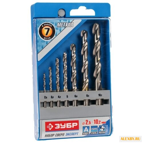 Набор сверл ЗУБР МЕТ-Ш
