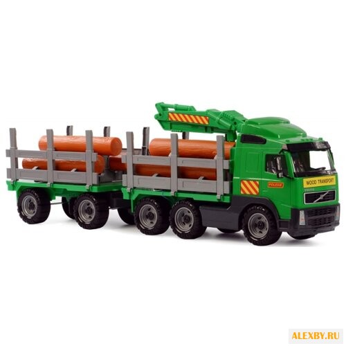 Лесовоз Полесье с прицепом