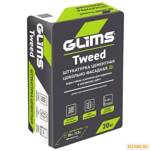 Штукатурка GLIMS Tweed 20 кг