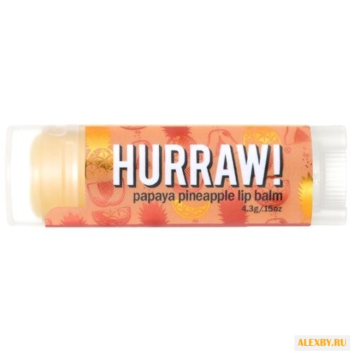 Hurraw! Бальзам для губ Papaya