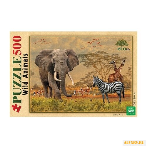 Пазл Hatber Wild animals Сафари