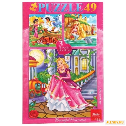 Набор пазлов Hatber 3 картинки