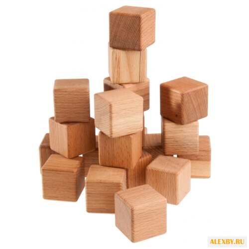Кубики Леснушки буковые
