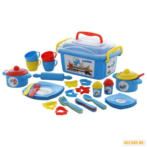 Набор посуды Полесье Смурфик -