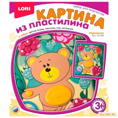 Пластилин LORI Картина из