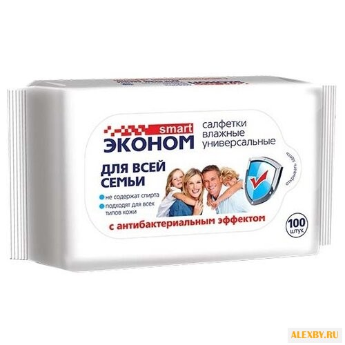 Влажные салфетки Эконом smart