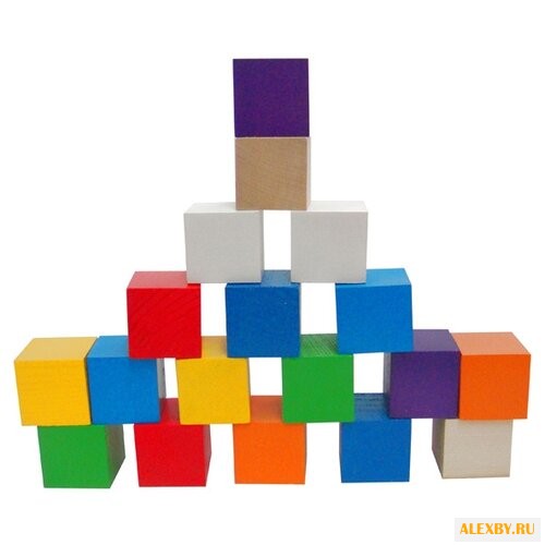 Кубики RNToys цветные Д-635