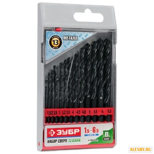 Набор сверл ЗУБР МЕТ-ВП