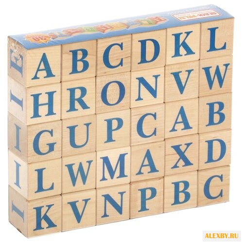 Кубики Пелси Алфавит английский