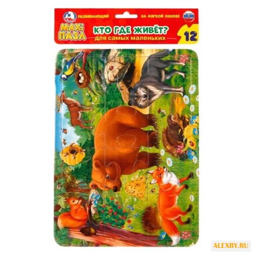 Пазл Умка Maxi Кто где живет?