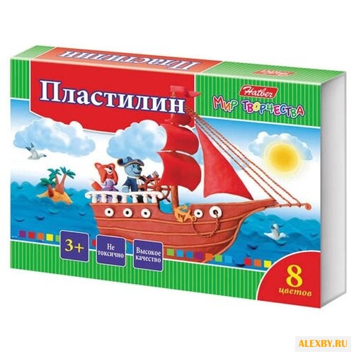 Пластилин Hatber Ушастики 8