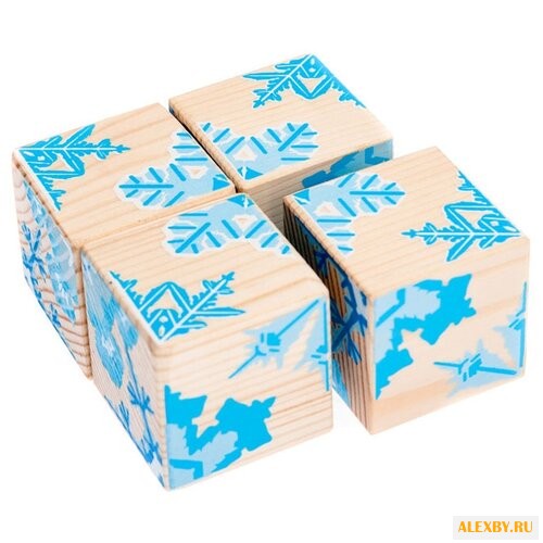 Кубики-пазлы Томик Снежинки