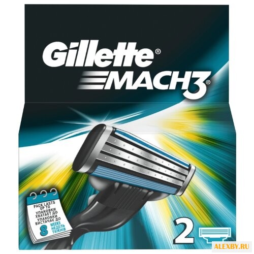 Сменные лезвия Gillette Mach 3