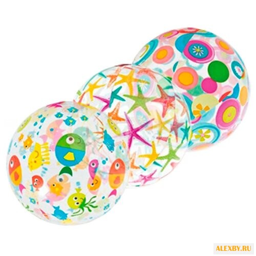 Мяч надувной Intex Lively Print
