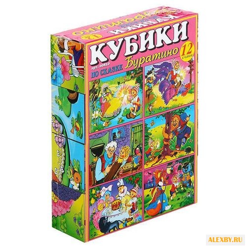 Кубики-пазлы Стеллар Буратино