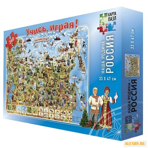 Пазл ГеоДом Наша Родина-Россия