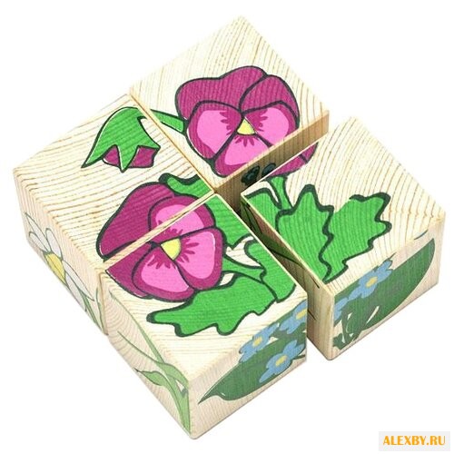 Кубики-пазлы Томик Цветочки