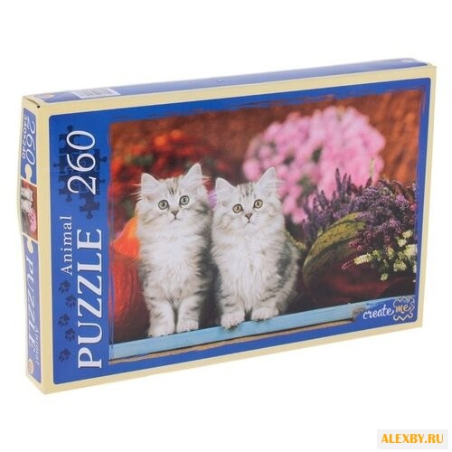 Пазл Рыжий кот Animal Серые