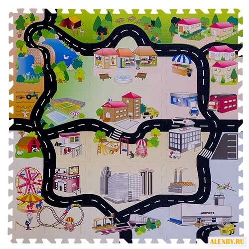 Коврик-пазл Funkids Город-2