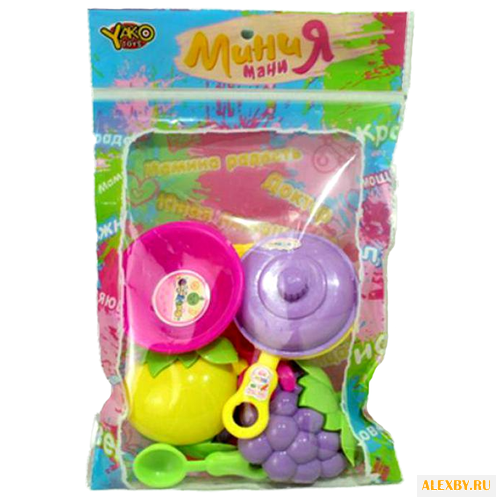 Набор продуктов с посудой Yako