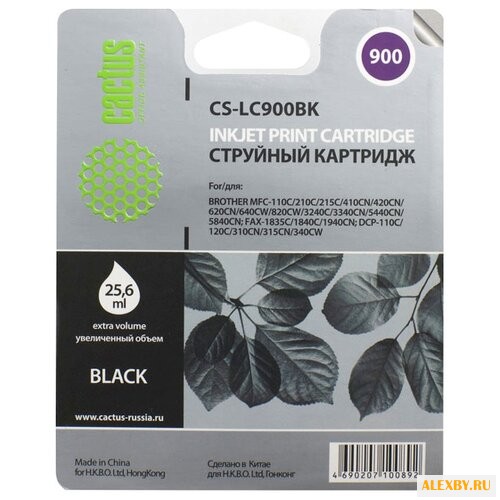Картридж cactus CS-LC900BK