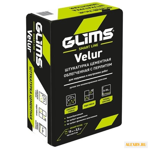 Штукатурка GLIMS Velur 25 кг