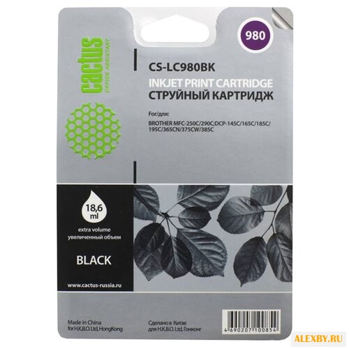 Картридж cactus CS-LC980BK