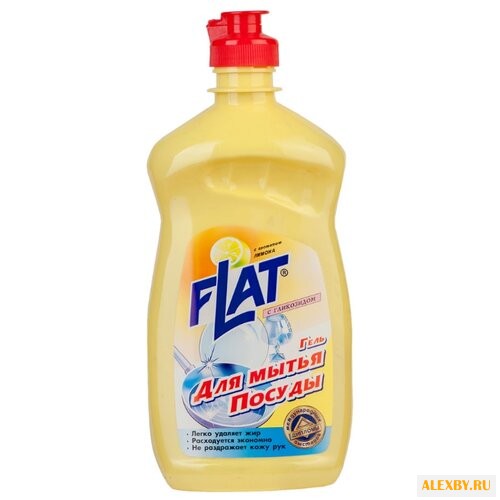 FLAT Гель для мытья посуды Лимон