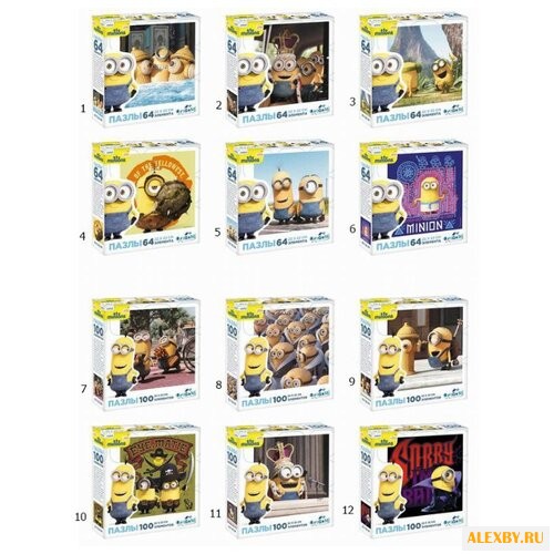 Пазл Origami Minions 01797 в