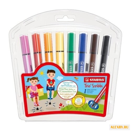 STABILO Фломастеры Trio Scribbi